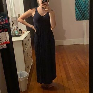 Basic Navy Maxi Dress